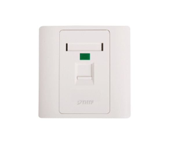 【清華同方單口面板帶彈簧門(mén)】墻上型單口面板CF8601-H